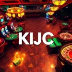 KJC Casino night features intense poker gameplay and vibrant slot machines.