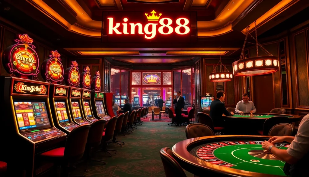 Experience the thrill of king88 casino with vibrant slot machines, thrilling roulette, and immersive poker games.