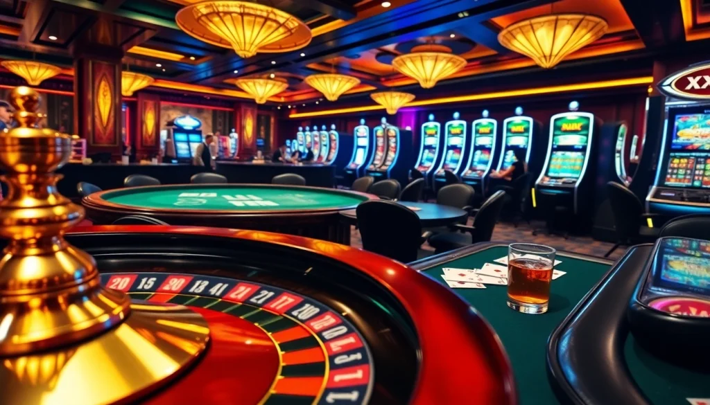 Experience the thrill of winning with XX88 at a luxurious casino featuring vibrant tables and exciting games.