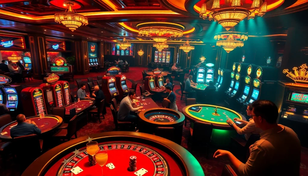 Experience the thrill of casino gaming at https://mm88.vegas/ with lively poker tables, gleaming slot machines, and vibrant roulette wheels.