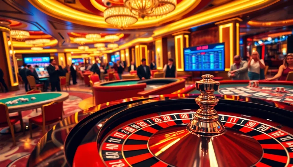 Experience the thrill of rr 88 gaming with vibrant casino tables and players engaged in high-stakes action.